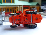 54 Massey Ferguson 50B Tractor with shovel orange and white