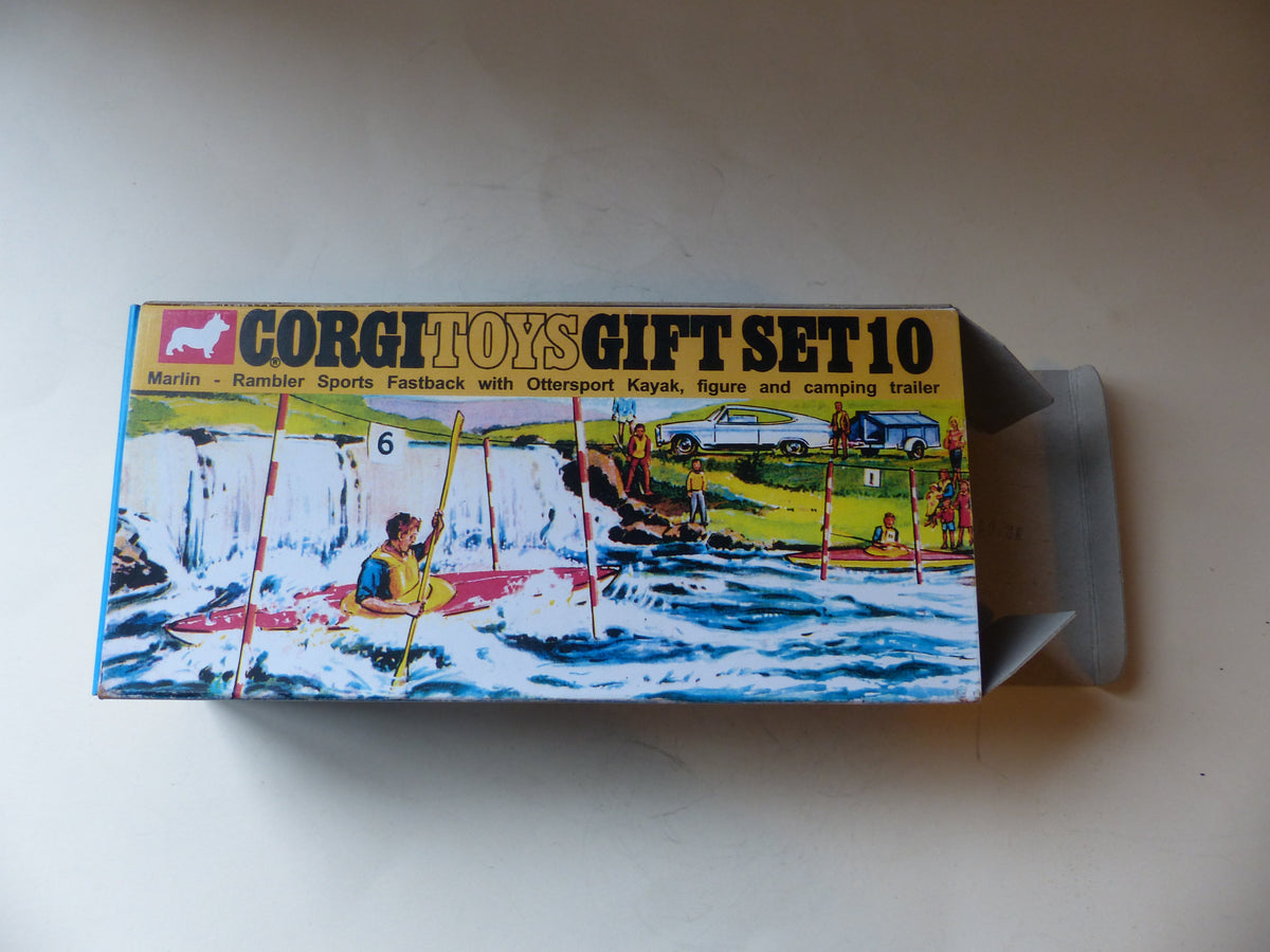 Corgi Toys Gift Set 10 - Marlin Rambler With Ottersport Kayak Figure &  Trailer