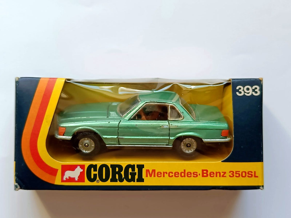 2 Vintage 1/43 good Corgi Toys 4” Mercedes 350 SL Whizzwheels & 300 SL Roadster Lot