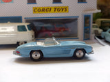303 Mercedes-Benz 300SL Roadster in blue with white interior