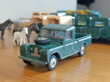 438 Land Rover in deep green 16 with red seats