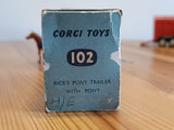 102 Rice Pony Trailer in red early edition *with original box*