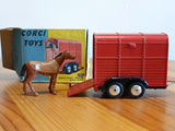 102 Rice Pony Trailer in red early edition *with scarce original box*