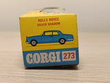 273 Rolls Royce Silver Shadow *with original box in silver / blue metallic*