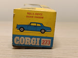 273 Rolls Royce Silver Shadow *with original box in silver / blue metallic*