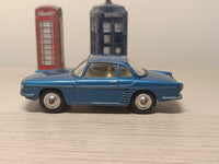 222 Renault Floride in metallic blue with a lemon interior