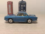 222 Renault Floride in metallic blue with a lemon interior