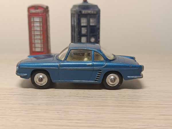 222 Renault Floride in metallic blue with a lemon interior