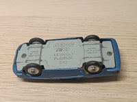 222 Renault Floride in metallic blue with a lemon interior