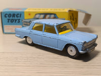 217 Fiat 1800 in blue with bright yellow seats *in original box*