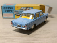 217 Fiat 1800 in blue with bright yellow seats *in original box*