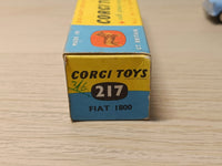 217 Fiat 1800 in blue with bright yellow seats *in original box*