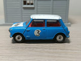 227 Morris Mini-Cooper in blue / white, red interior