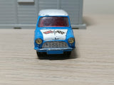227 Morris Mini-Cooper in blue / white, red interior