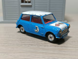 227 Morris Mini-Cooper in blue / white, red interior