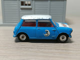 227 Morris Mini-Cooper in blue / white, red interior