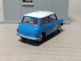 227 Morris Mini-Cooper in blue / white, red interior