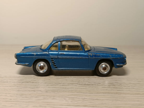 222 Renault Floride in metallic blue with a lemon interior