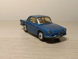 222 Renault Floride in metallic blue with a lemon interior