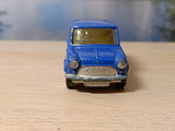 204 Morris Mini Minor in mid-blue with silver base Whizzwheels (2)