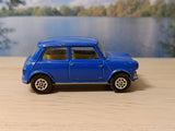 204 Morris Mini Minor in mid-blue with silver base Whizzwheels (2)
