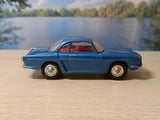 222 Renault Floride in metallic blue with red interior