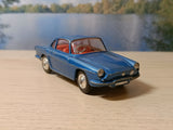 222 Renault Floride in metallic blue with red interior