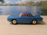 222 Renault Floride in metallic blue with red interior