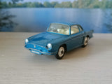 222 Renault Floride in metallic blue with a lemon interior