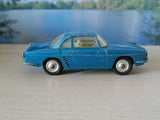222 Renault Floride in metallic blue with a lemon interior