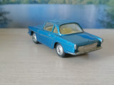 222 Renault Floride in metallic blue with a lemon interior