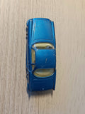 222 Renault Floride in metallic blue with a lemon interior