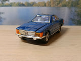 393 Mercedes-Benz 350SL in metallic blue with blue interior