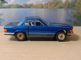 393 Mercedes-Benz 350SL in metallic blue with blue interior