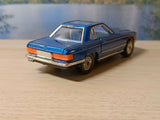 393 Mercedes-Benz 350SL in metallic blue with blue interior