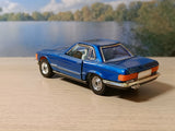 393 Mercedes-Benz 350SL in metallic blue with blue interior