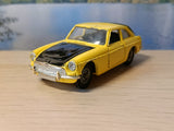 345 MGC GT in yellow and black