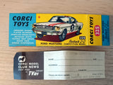 Corgi Toys 325 Ford Mustang Competition Model *with original box*