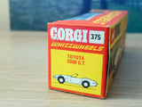 Corgi Toys 375 Toyota 2000GT with original box