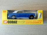 Corgi Toys 304 Chevrolet Camaro SS350 with original box
