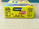 602 Corgi Kits AA and RAC Telephone boxes *in original box* 1