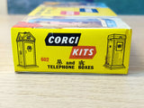 602 Corgi Kits AA and RAC Telephone boxes *in original box* 2