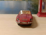 307 Jaguar E type in plum red