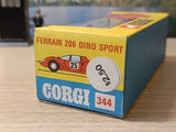 Corgi Toys 344 Ferrari Dino 206 *with early original box*