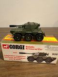 Corgi Toys 906 Saladin Armoured Car with original box