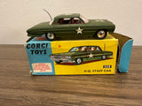 Corgi Toys 358 Oldsmobile HG Staff Car with original box