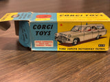 Corgi Toys 419 Ford Zephyr Motorway Patrol with original box
