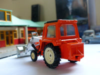54 Massey Ferguson 50B Tractor with shovel orange and white