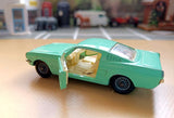 320 Ford Mustang in pale green with wire wheels (1)