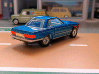 393 Mercedes-Benz 350SL in metallic blue with blue interior